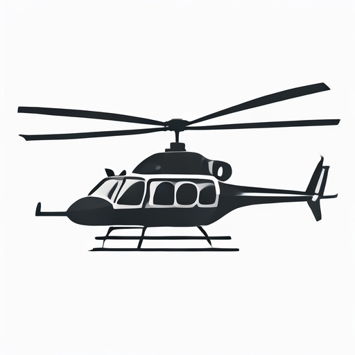 SANA-Sprint generated illustration of a helicopter.