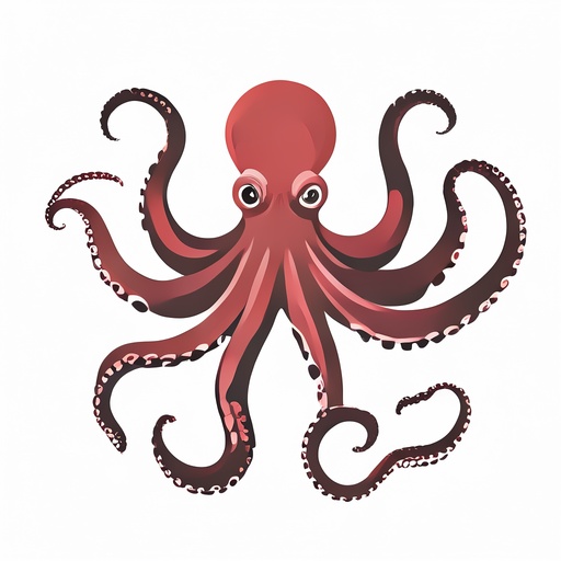 SANA-Sprint generated illustration of a octopus.